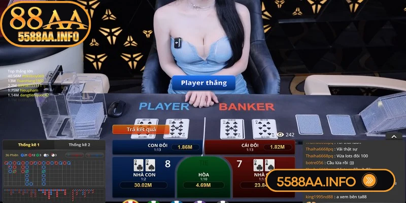 Baccarat live hiện đang nằm trong top game được yêu thích
